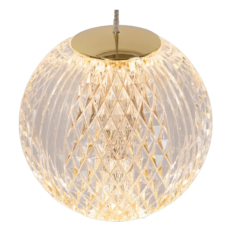 LED-Pendelleuchte Cintra 2700K Transparent, Gold