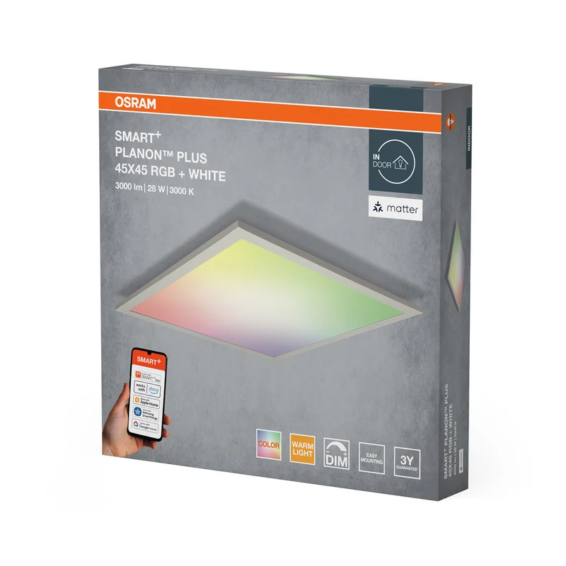 OSRAM Matter SMART+ PLANON PLUS LED Panel mehrfarbig 450X450