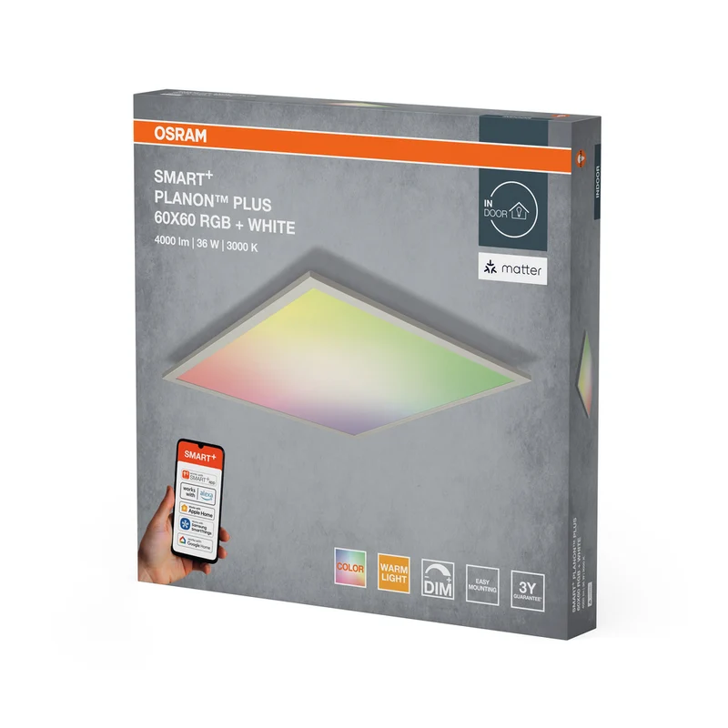 OSRAM Matter SMART+ PLANON PLUS LED Panel mehrfarbig 600X600