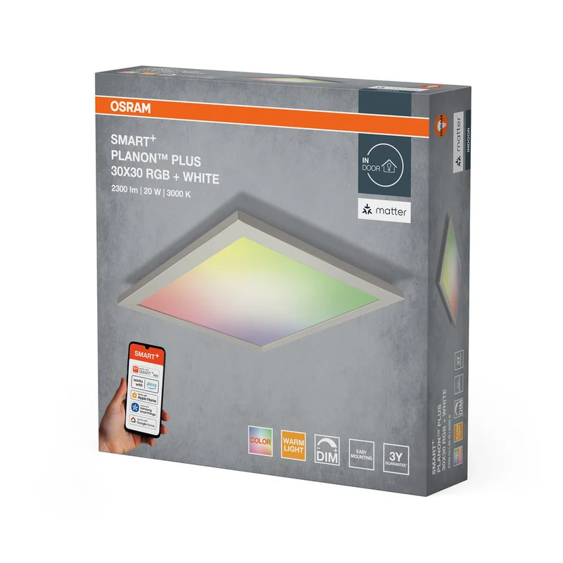OSRAM Matter SMART+ PLANON PLUS LED Panel mehrfarbig 300X300 20W