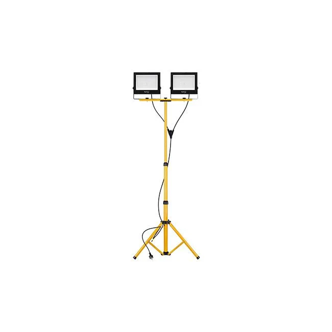Doppelte LED-Baulampe 2x 100W auf Stativ | 4500K – Naturweiß