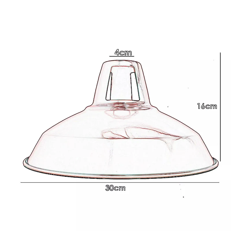 Ledsone Metall-Lampenschirm Schwarz 30cm Easy Fit ~1728