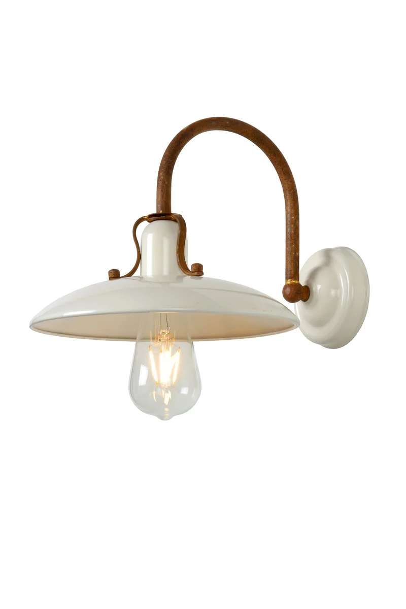 Wandleuchte Römer halbrund Beige
