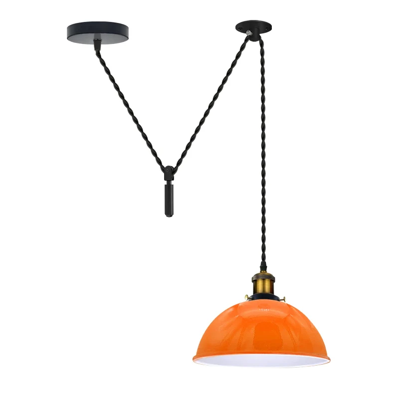 Orange Pendelleuchte Hängelampe Ø 21cm Fur Esszimmer~3066