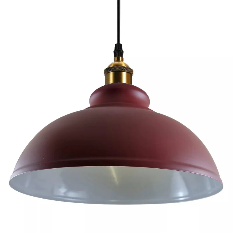 Wohnzimmerlampen hängend, burgunder farbe , E27, Ø 29 cm~3094