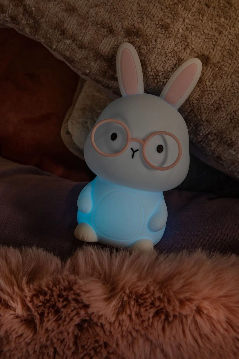 LED-Nachtlicht Pincha Rabbit mit Akku, RGB-Farbwechsel und Touchdimmer