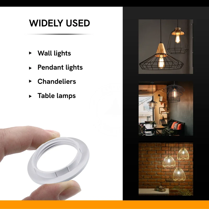 Lampenfassung E27 Lampenring für modernen Lampenschirm~2922