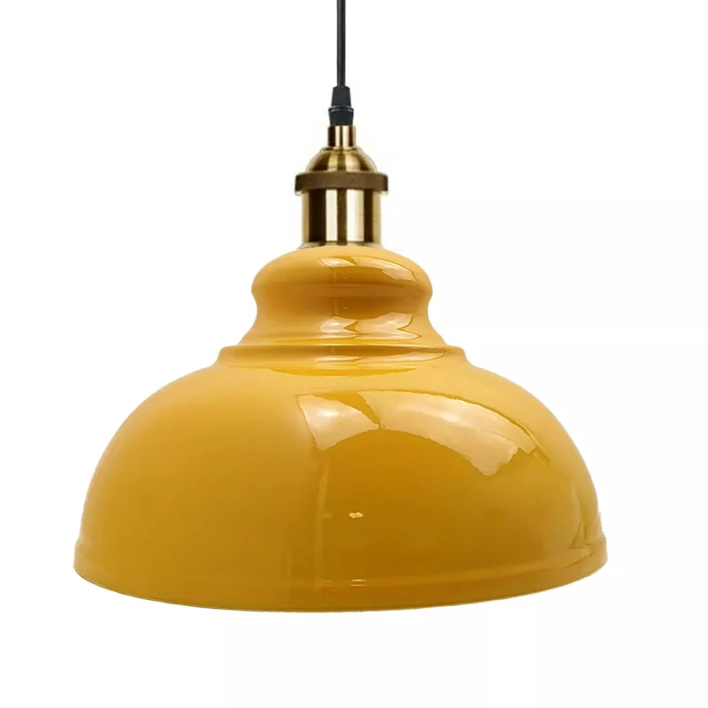 Esszimmer pendelleuchten | Kuppel | gelb | Ø 29 cm~3090