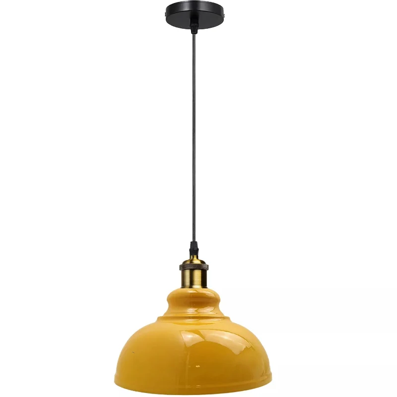 Esszimmer pendelleuchten | Kuppel | gelb | Ø 29 cm~3090