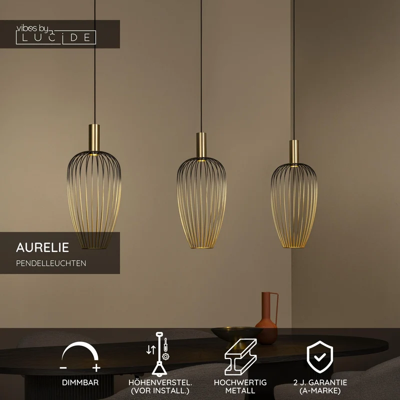 Pendelleuchte Aurelie 3-flammig