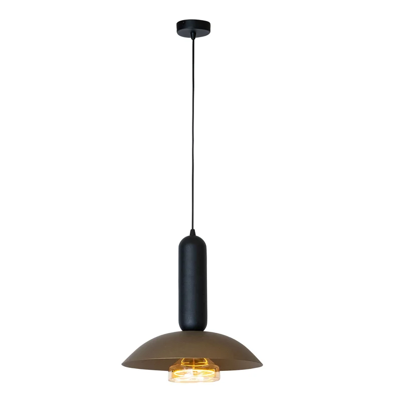 Pendelleuchte Grantham 1-flammig Ø 40cm Höhenverstellbar Kaffee