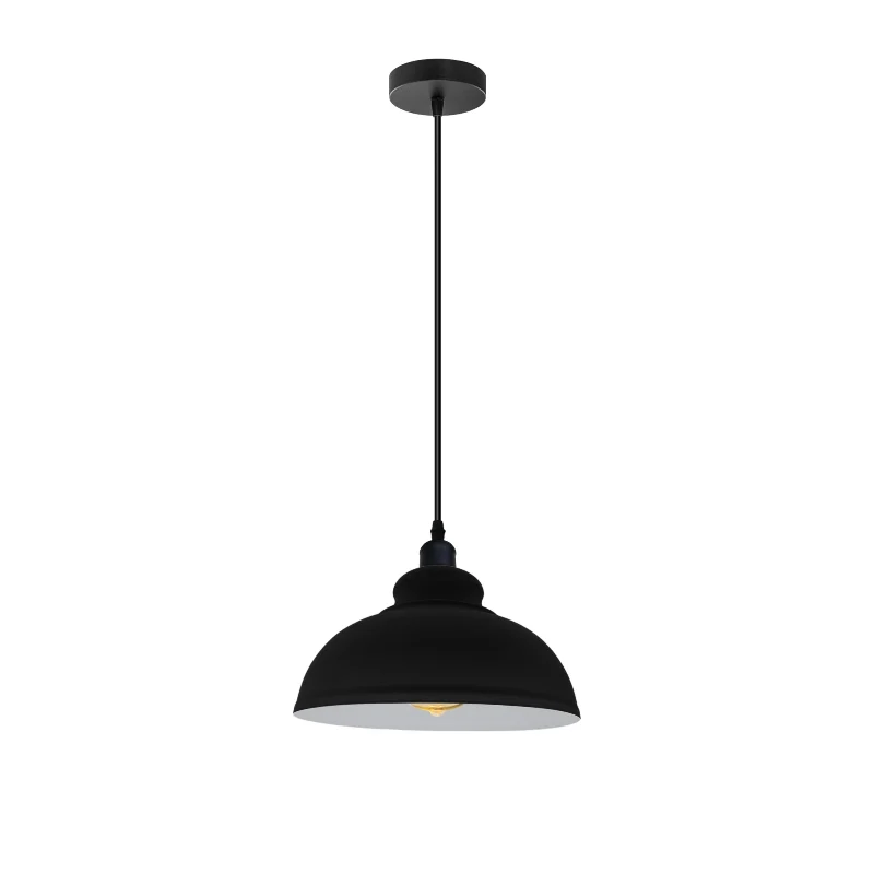 Schwarz Innenseite Pendelleuchte & Hangelampen mit Schirm~2945