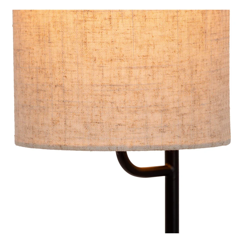 Tischleuchte Magic mit Leinenschirm und indirektem Licht