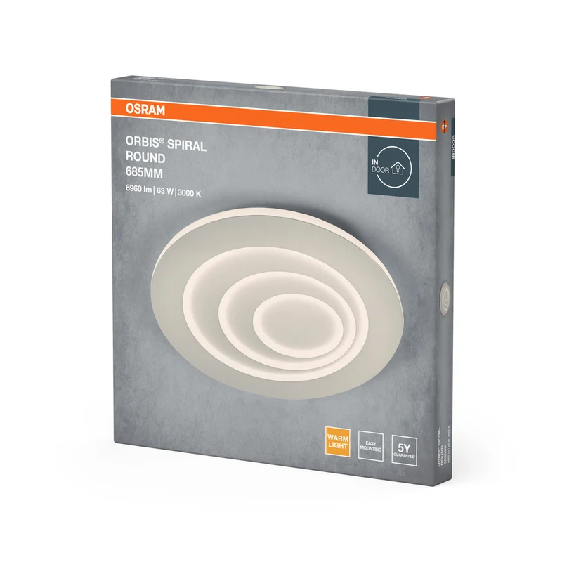 OSRAM ORBIS SPIRAL ROUND Deckenleuchte, weiß, 63W, 5000lm