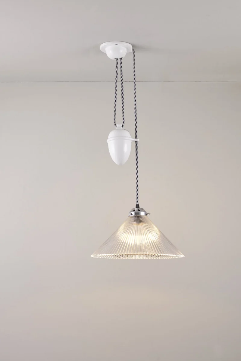 Conical Prismatic Rise & Fall Pendant