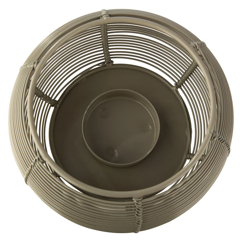 Windlicht – Gestreiftes Muster, Runde Form, 7.5cm Höhe - Rica | Gilde