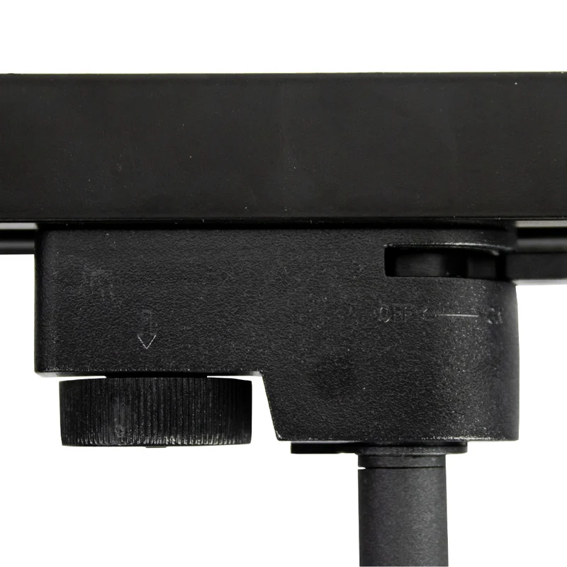 LED 1-Phasen-Schienenstrahler mit GU10-Fassung | Schwarz mit Gold