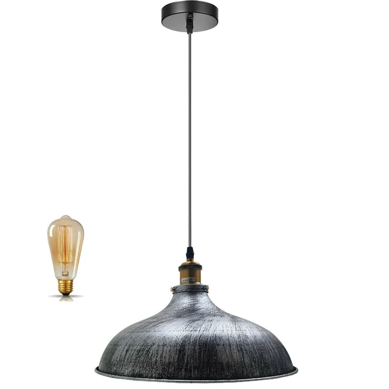Schwarz Pendelleuchte Hängelampe E27 für Esszimmer~3017