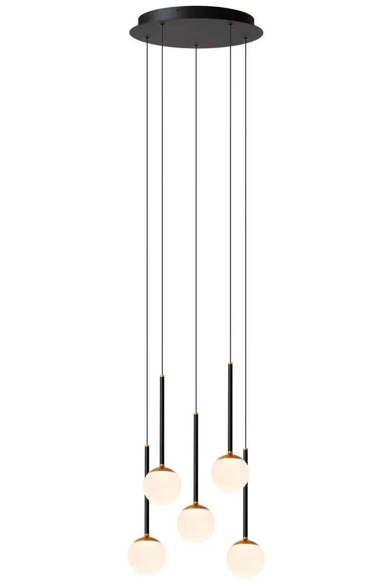 LED-Pendelleuchte Calina 5-flammig CCT dimmbar höhenverstellbar