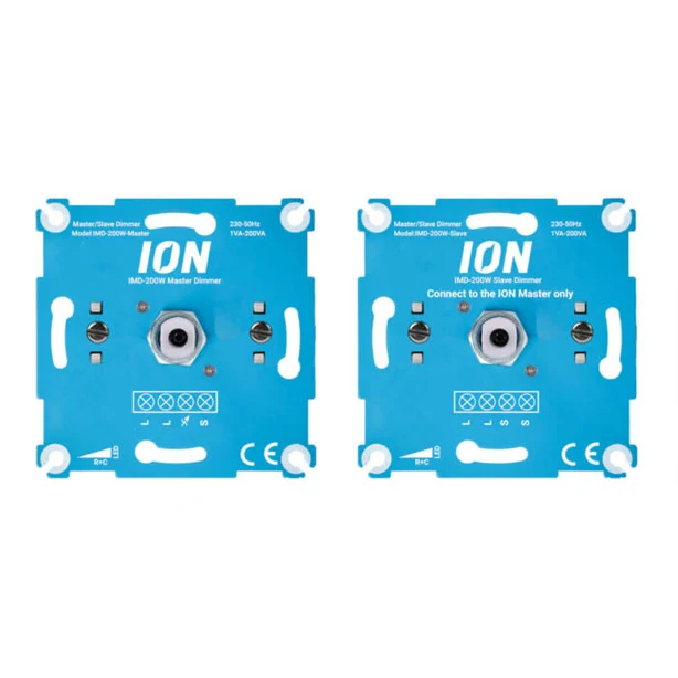 ION LED-Master-Dimmer + Slave-Dimmer | für Hotelvermittlung | 0,3–200 W