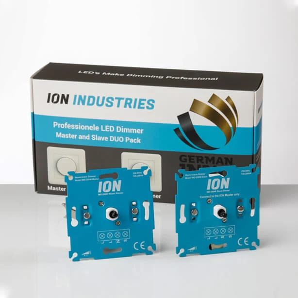 ION LED-Master-Dimmer + Slave-Dimmer | für Hotelvermittlung | 0,3–200 W