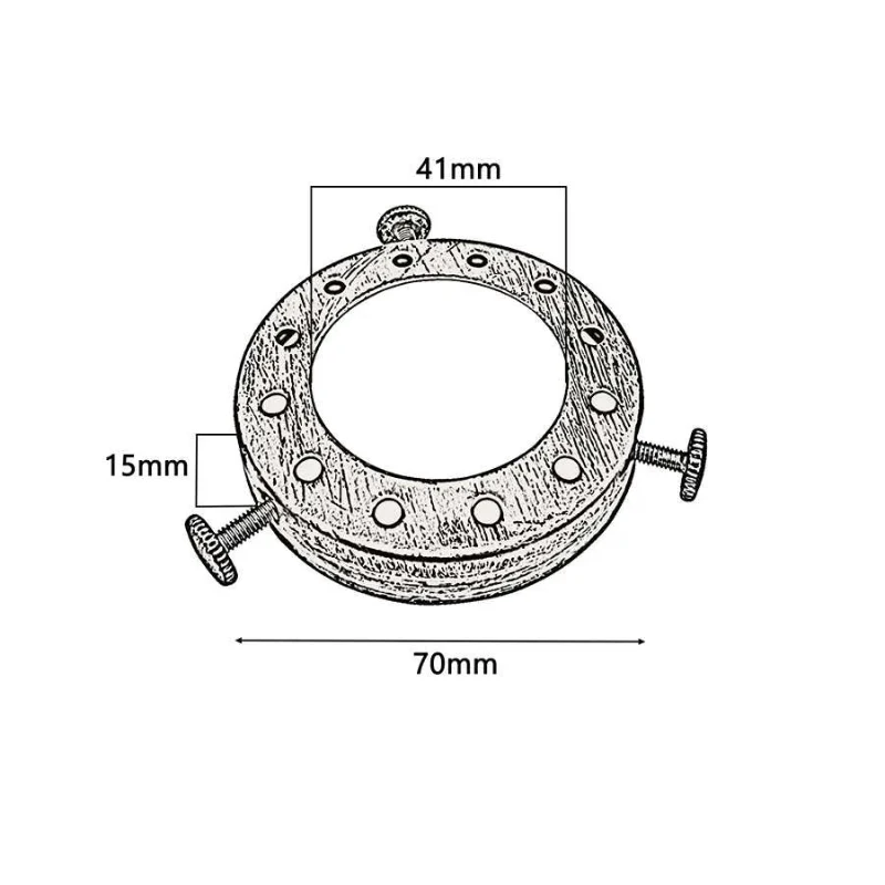 Lampenschirmring E27 Fassungsring 70mm Fassungshalter ~2822