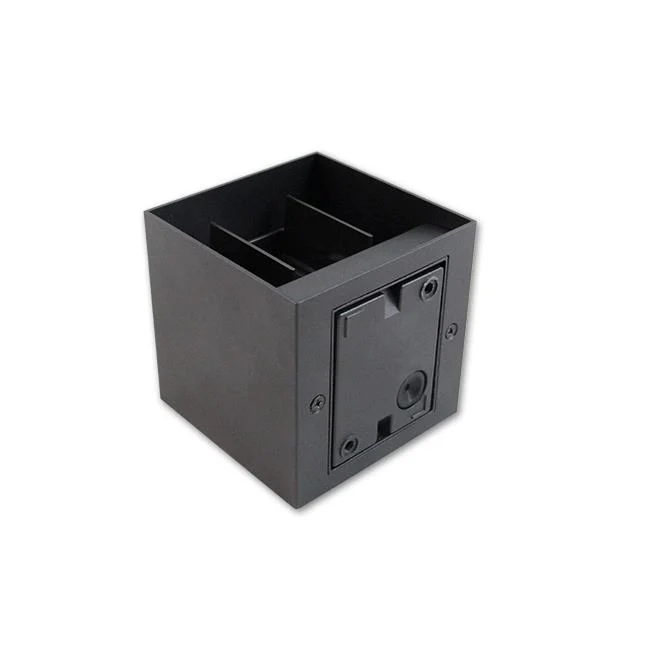 LED-Würfel-Wandleuchte | Dimmbar | IP44 | G9-Fassung | Anthrazit