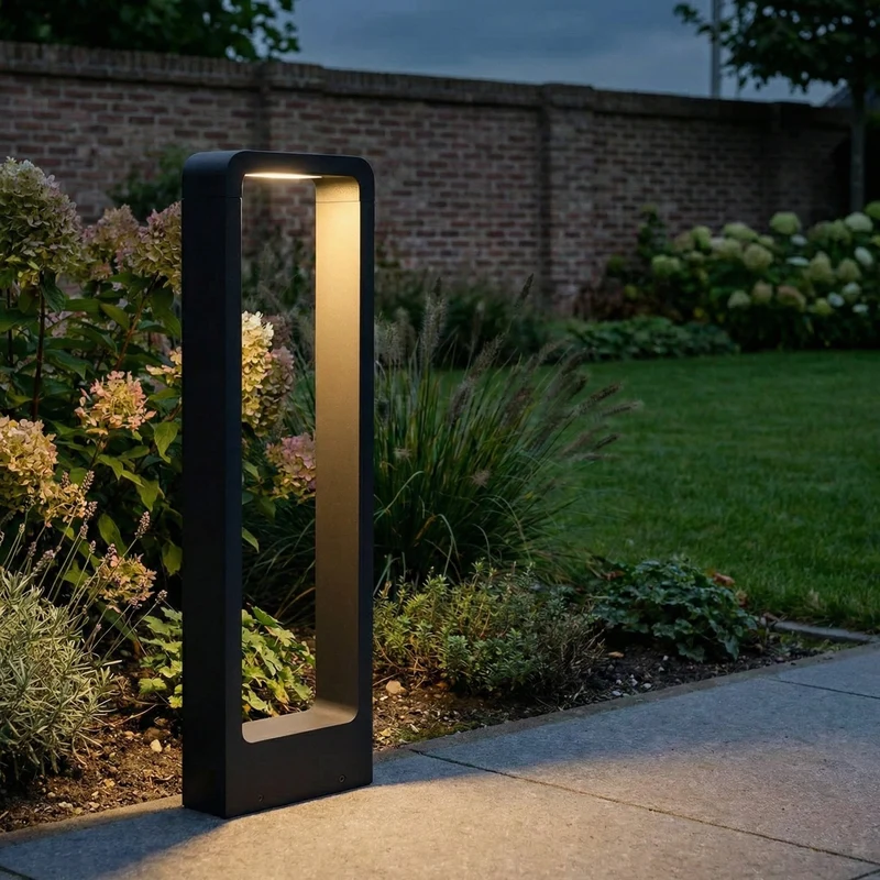 LED Garden Post - Stehende Außenleuchte | 7 Watt | 40cm | Schwarz | IP65 | 3000K - Warmweiß | BALI