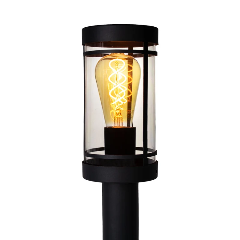LED-Gartenpfosten - Sockel - Stehende Außenleuchte | 80cm | Schwarz | IP44 – HOEDY