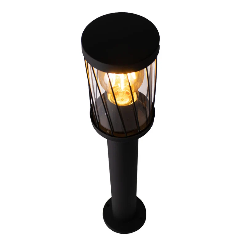 LED-Gartenpfosten - Sockel - Stehende Außenleuchte | 50cm | Schwarz | IP44 – TOMBA