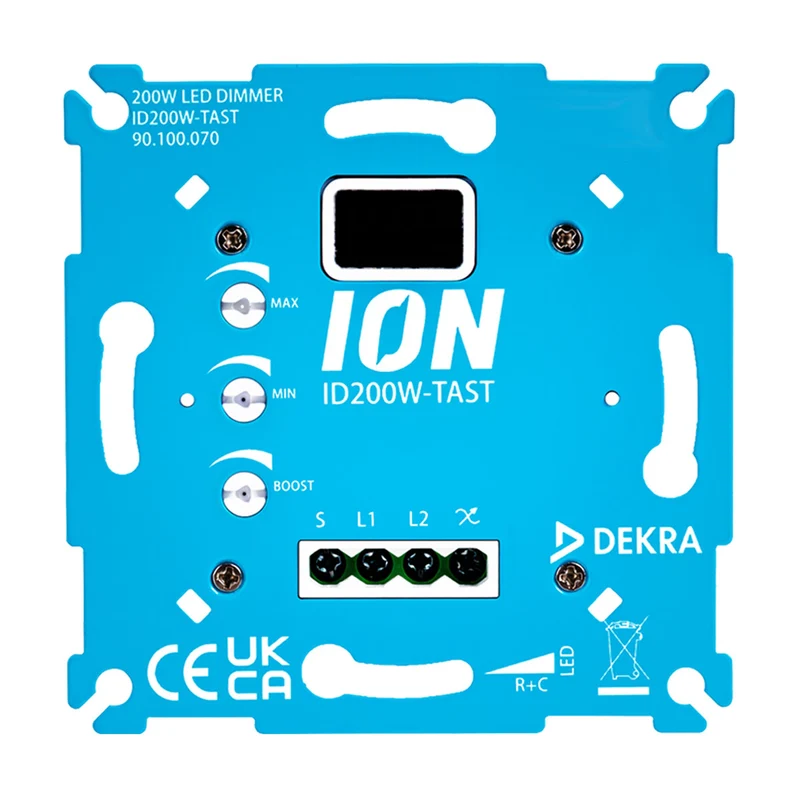 Ion Touch/Press LED-Dimmer | 0,3 - 200 Watt | Phasenschnitt + Phasenschnitt