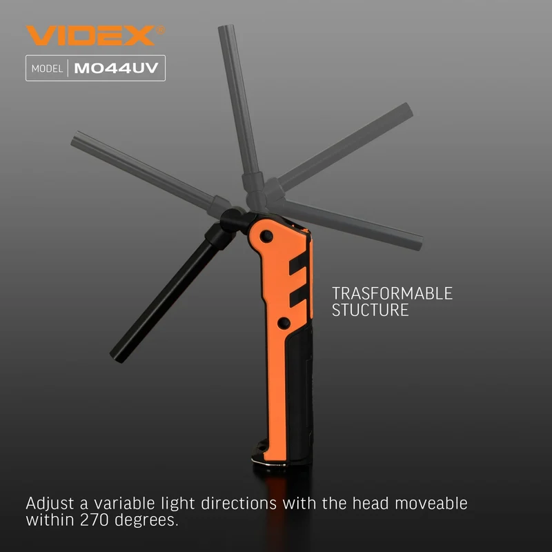 LED-Taschenlampe – Handlampe | Wiederaufladbar | 400 Lumen | 6500 K – Rot – UV