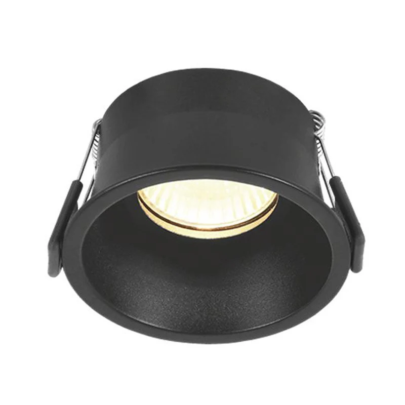 LED-Einbaustrahler | Vertieft | Rund | Ø77mm | Schwarz
