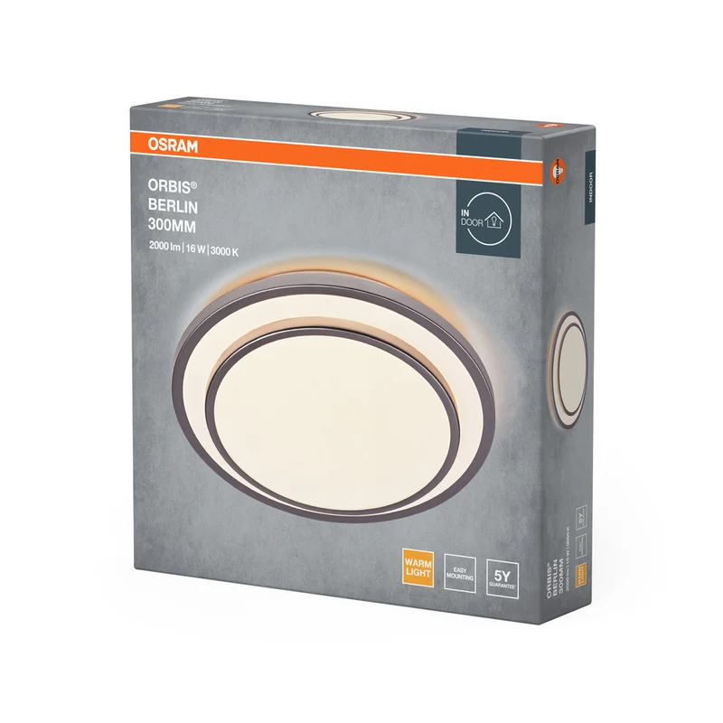 OSRAM ORBIS BERLIN Deckenleuchte, silber, 16W, 2000lm