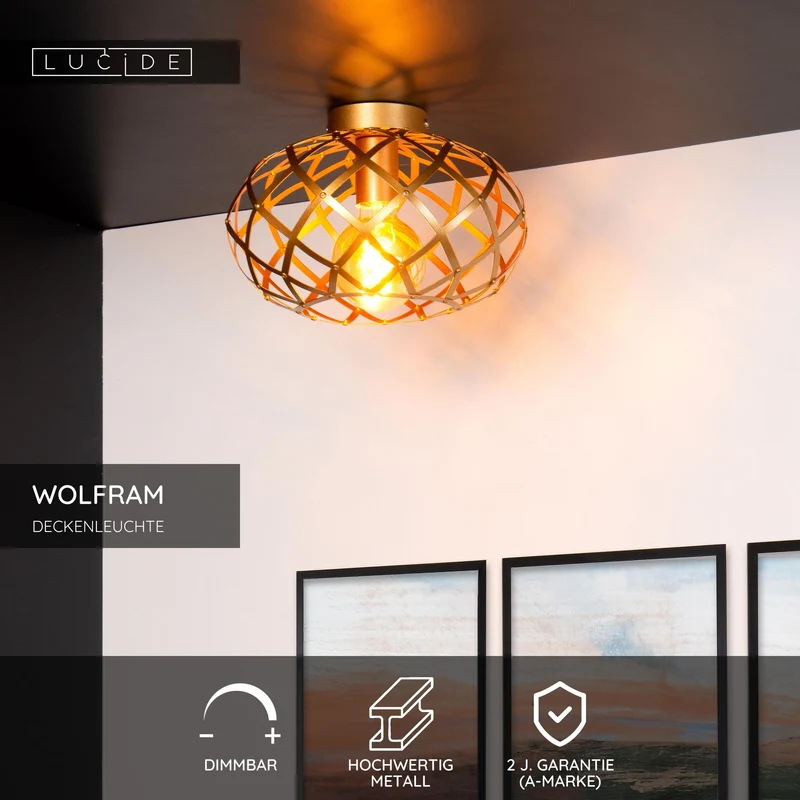 Deckenleuchte Wolfram Kugelform Ø 30cm
