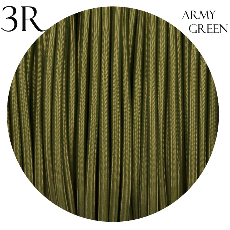 3-adriges rundes Textil-Lampenkabel für Lampen ~1439