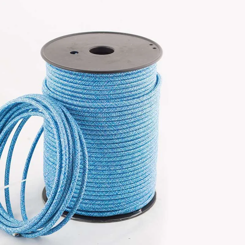 Pendelleuchte Kabel-Rund 3-adriges BlauTextilkabel~2776