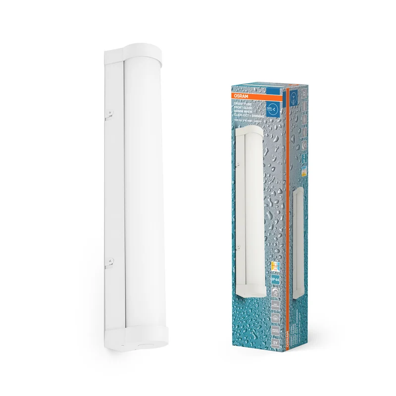 OSRAM ORBIS Tube Badezimmer Spiegel-/Wandleuchte Frost-Glas 9W 40cm dimmbar weiß