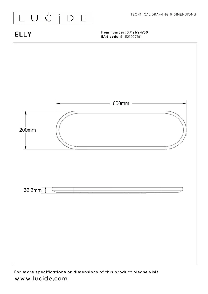 LED-Deckenleuchte Elly dimmbar mit CCT 60cm