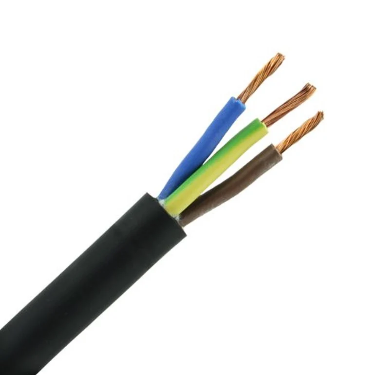 Flexibles H05VV-F-Kabel | 3 x 1 mm2 Adern | VMVL | 100 Meter | Schwarz