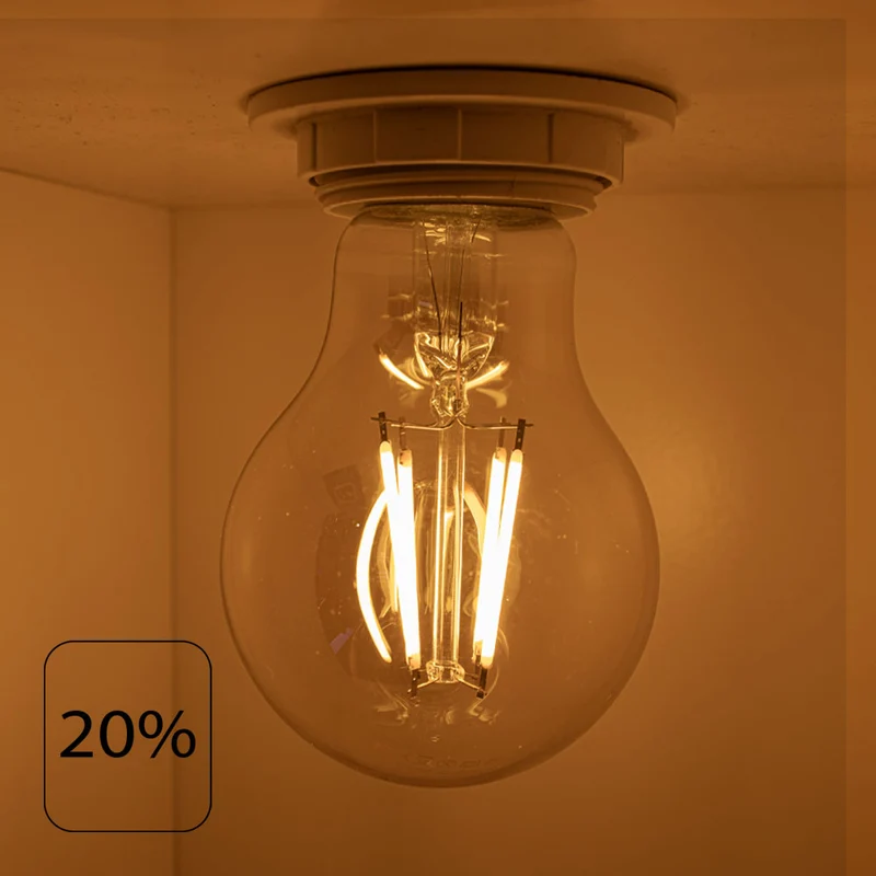 LED-Glühlampe 6W | A60 | 3-stufig dimmbar | E27 | 2700K – Warmweiß