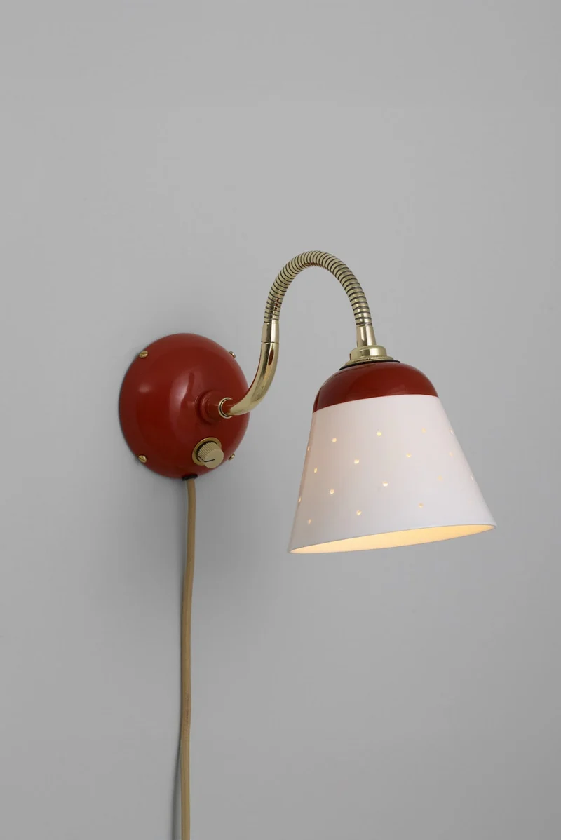 Alma Wall Light with Dimmer, Cable & Plug