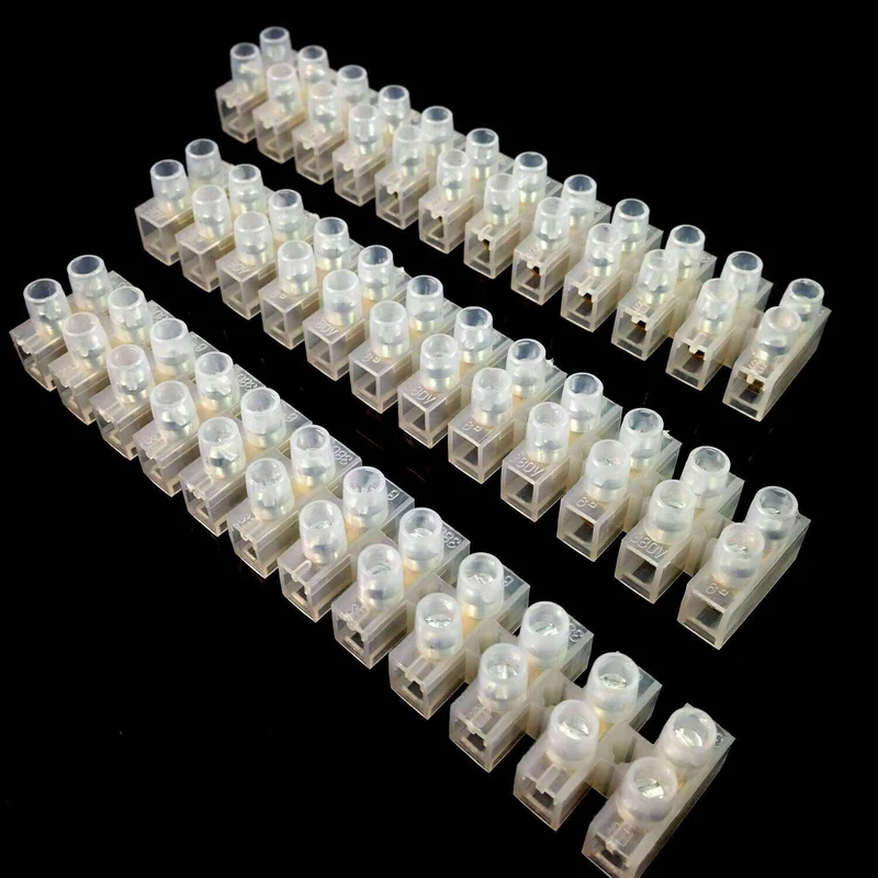 Elektroverzinnung und AMP 12 polige Leiste mit doppelten Schraubklemmen~2559