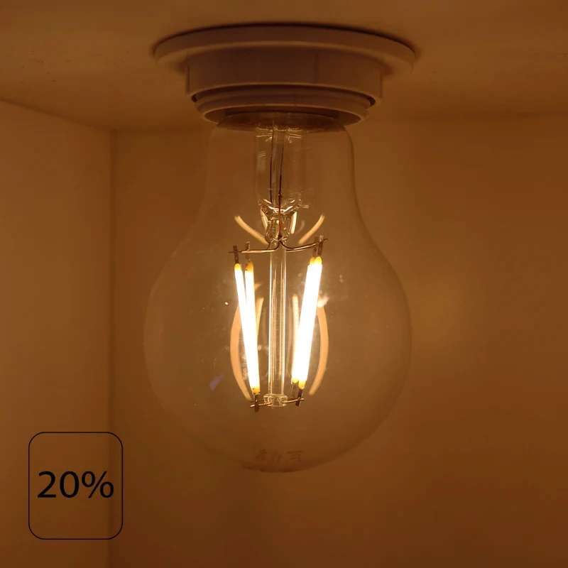 LED-Glühlampe 6W | A60 | Klar | 3-stufig dimmbar | E27 | 2700K – Warmweiß