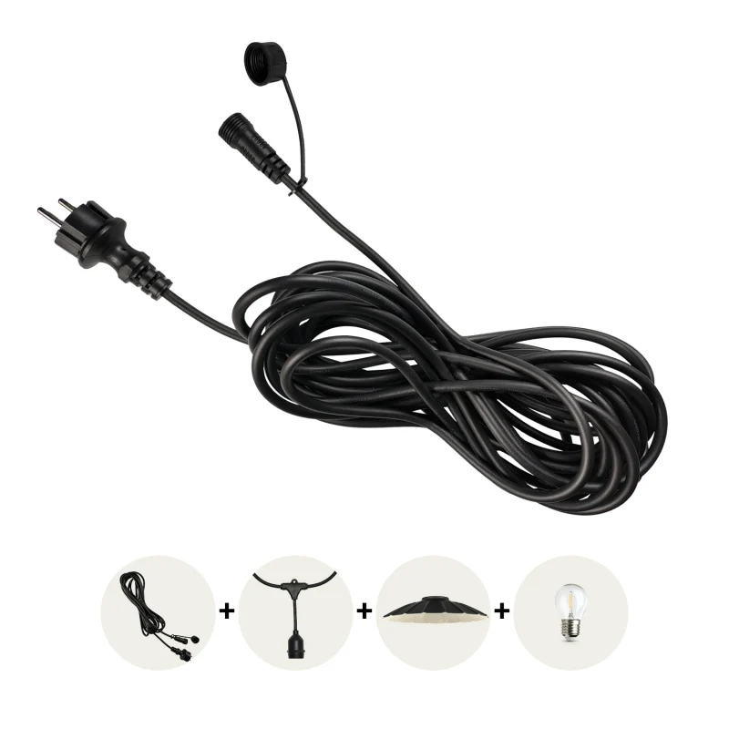 Stromkabel für Pin-Kabel - CRETE PC 10 Meter