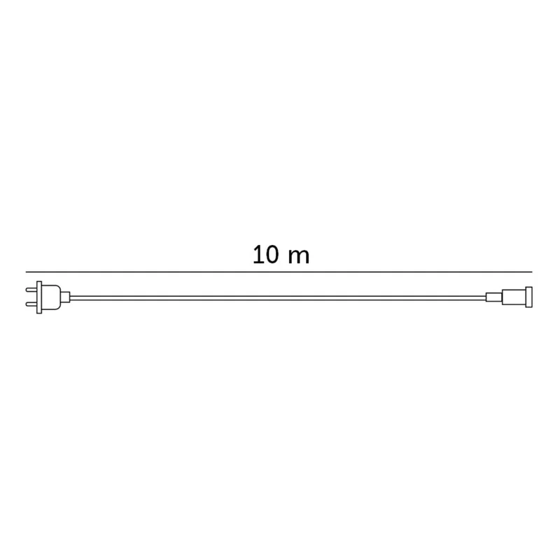 Stromkabel für Pin-Kabel - CRETE PC 10 Meter