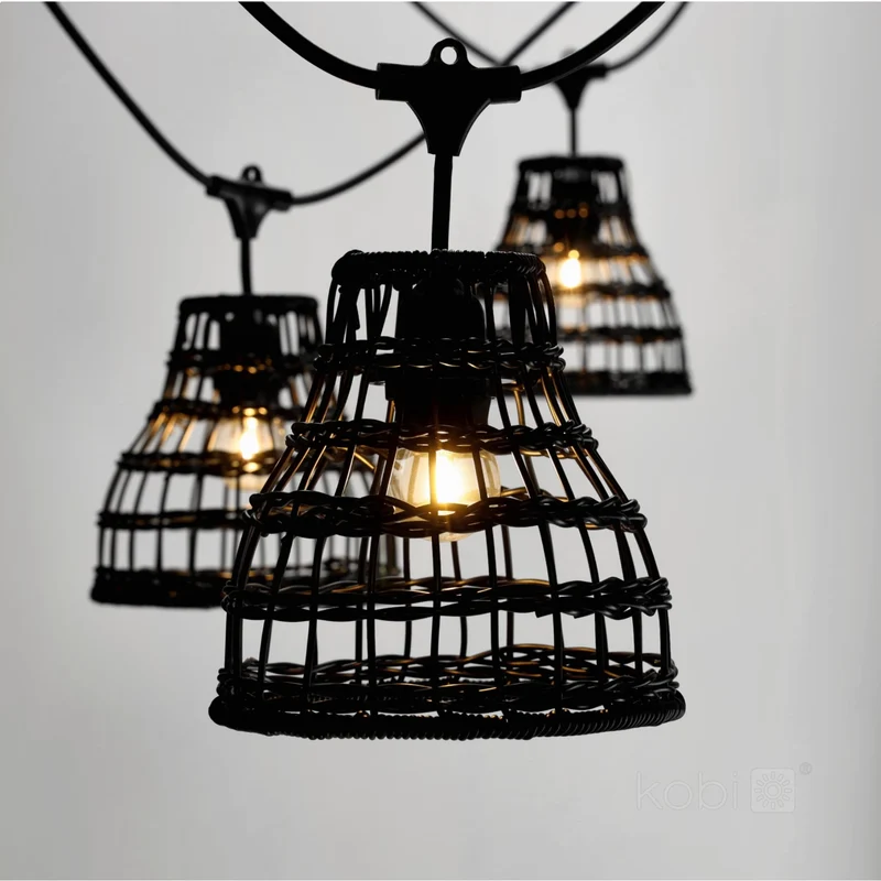5 Meter langes Prickkabel – Lichtkabel 5x E27-Fassung | Anschließbar | KRETA