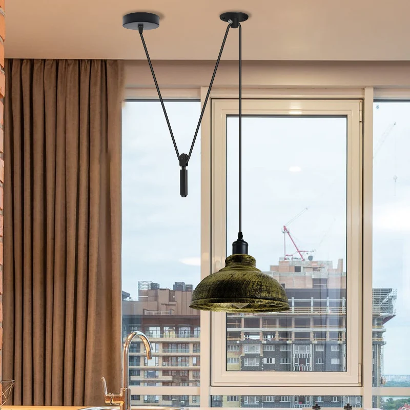 Industrial Pendelleuchte – Höhenverstellbar mit Seilzug, 29cm ~2850