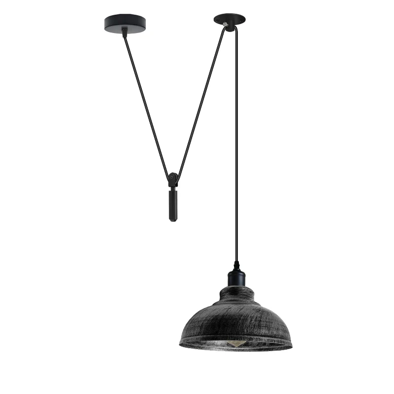 Industrial Pendelleuchte – Höhenverstellbar mit Seilzug, 29cm ~2850