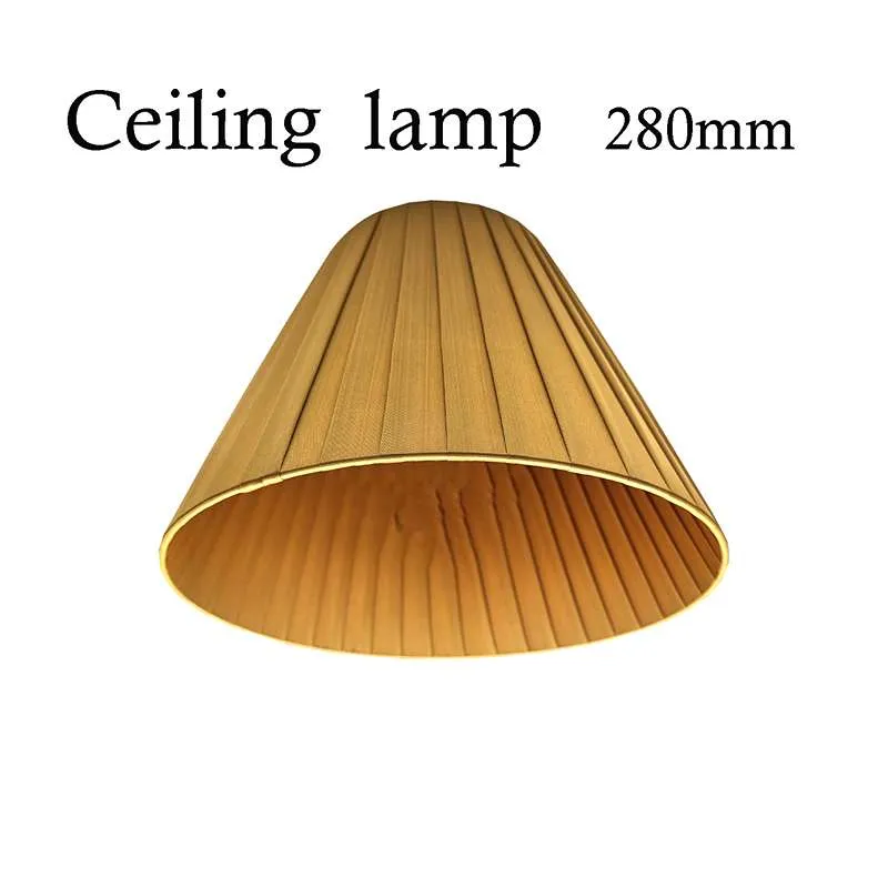 Plissee Lampenschirm Ø280mm Satin-Optik Deckenleuchte ~2849